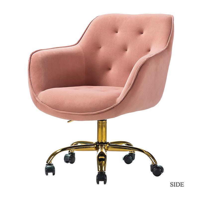 Pink tufted 2025 desk chair