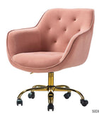 Jovida Velvet Tufted Office Chair - Hulala Home