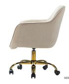 Jovida Velvet Tufted Office Chair - Hulala Home