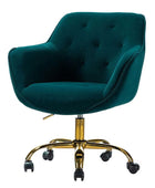 Jovida Velvet Tufted Office Chair - Hulala Home