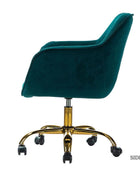 Jovida Velvet Tufted Office Chair - Hulala Home