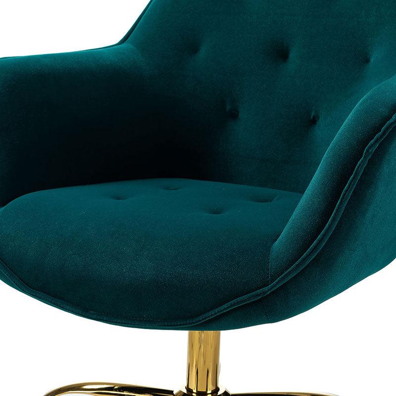 Jovida Velvet Tufted Office Chair - Hulala Home