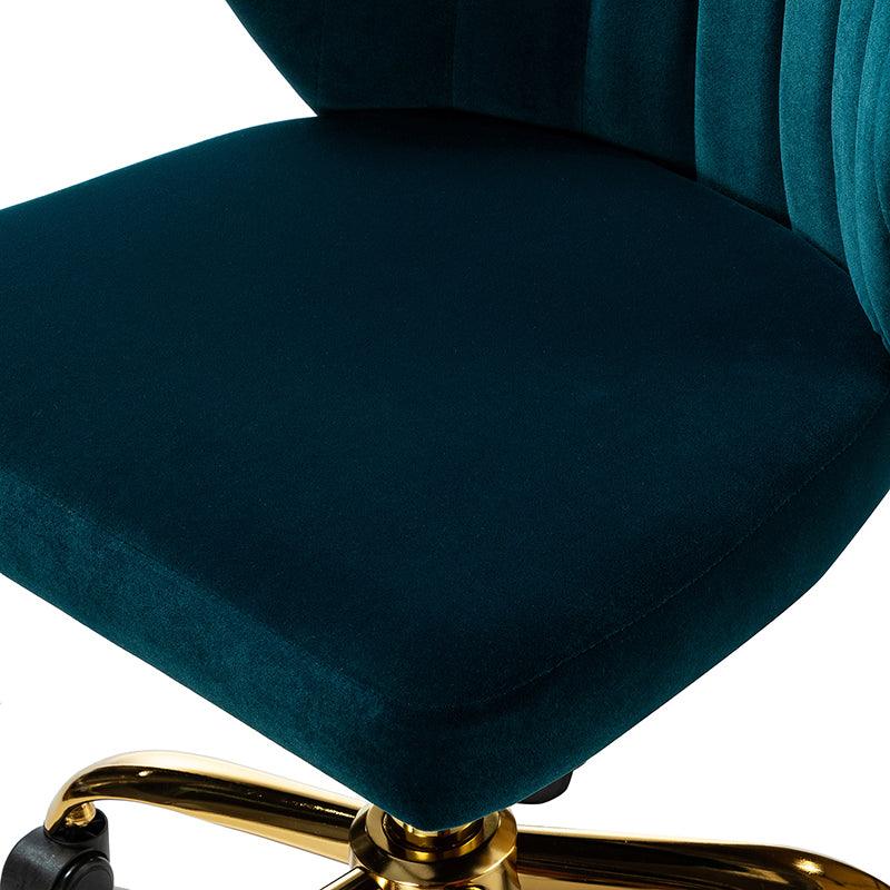 Chandra Velvet Office Chair - Hulala Home