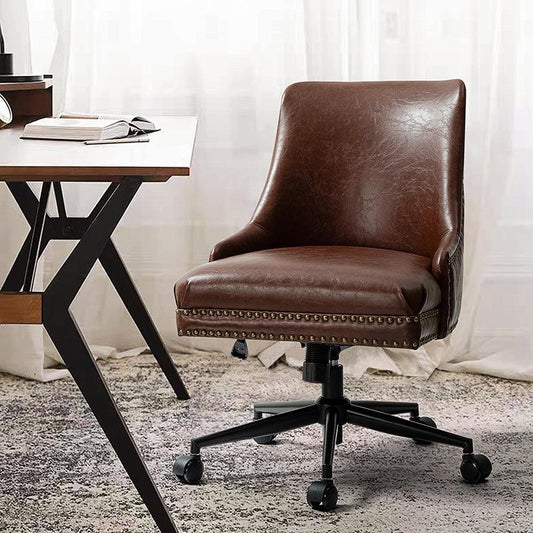 Juniper Vegan Leather Office Chair - Hulala Home