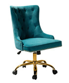 Adega Velvet Adjustable Office Chair - Hulala Home