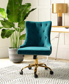 Adega Velvet Adjustable Office Chair - Hulala Home