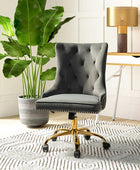 Adega Velvet Adjustable Office Chair - Hulala Home