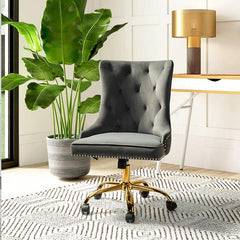 Adega Velvet Adjustable Office Chair