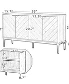 Mila 4 Door Sideboard - 55" - Hulala Home