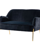 Africa Contemporary Velvet Loveseat