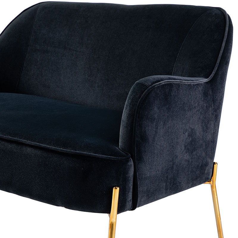 Africa Contemporary Velvet Loveseat