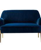 Africa Contemporary Velvet Loveseat