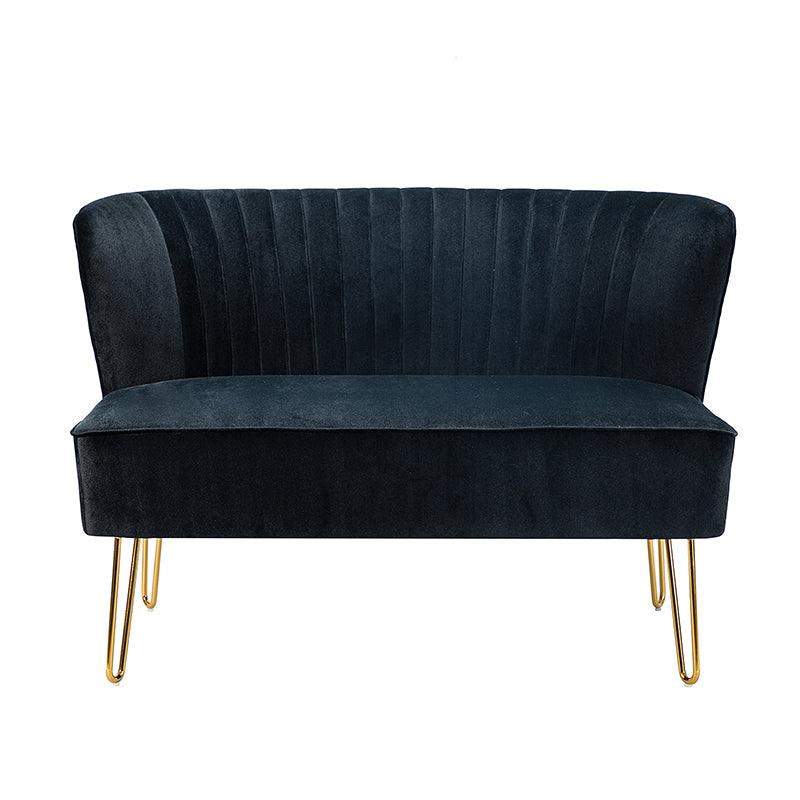 Ainhoa Velvet Loveseat with Hairpin Legs - Hulala Home