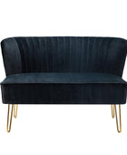 Ainhoa Velvet Loveseat with Hairpin Legs - Hulala Home