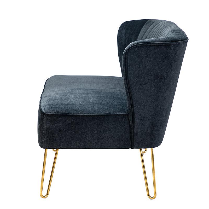 Ainhoa Velvet Loveseat with Hairpin Legs - Hulala Home