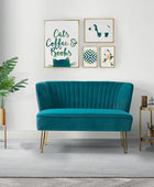 Ainhoa Velvet Loveseat with Hairpin Legs - Hulala Home