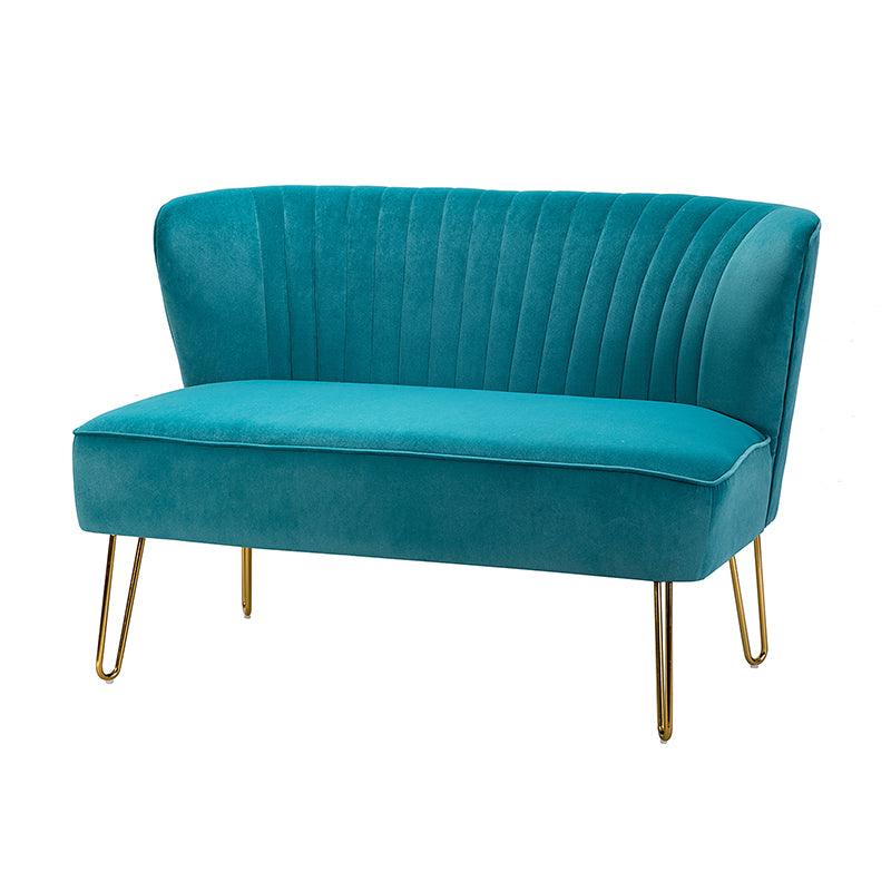 Ainhoa Velvet Loveseat with Hairpin Legs - Hulala Home