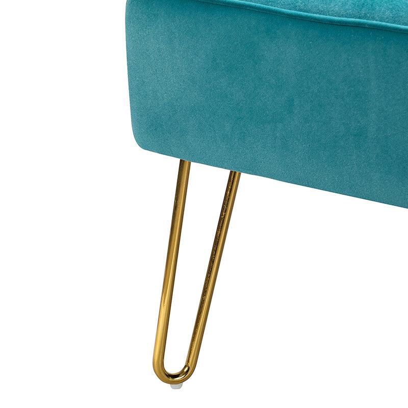 Ainhoa Velvet Loveseat with Hairpin Legs - Hulala Home