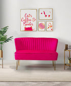 Ainhoa Velvet Loveseat with Hairpin Legs - Hulala Home