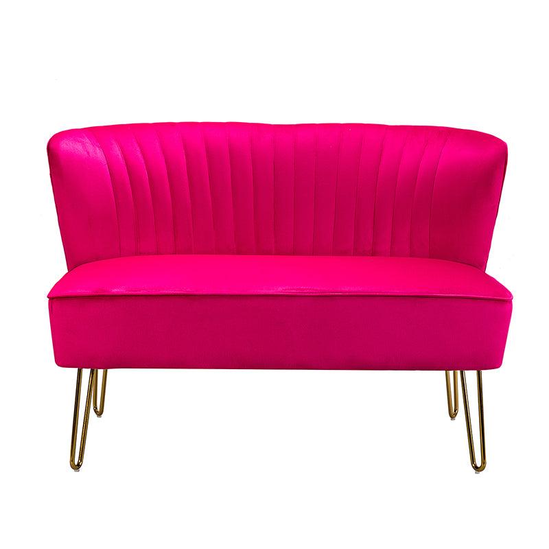 Ainhoa Velvet Loveseat with Hairpin Legs - Hulala Home