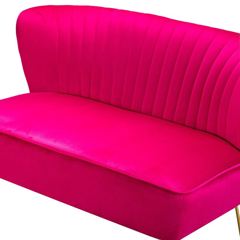 Ainhoa Velvet Loveseat with Hairpin Legs - Hulala Home