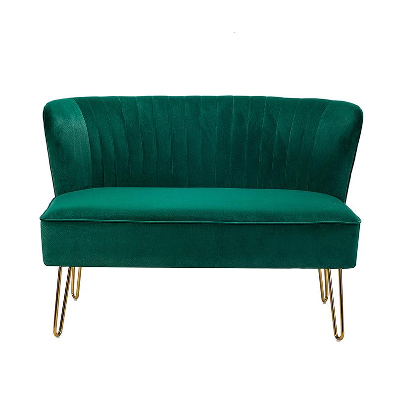 Ainhoa Velvet Loveseat with Hairpin Legs - Hulala Home