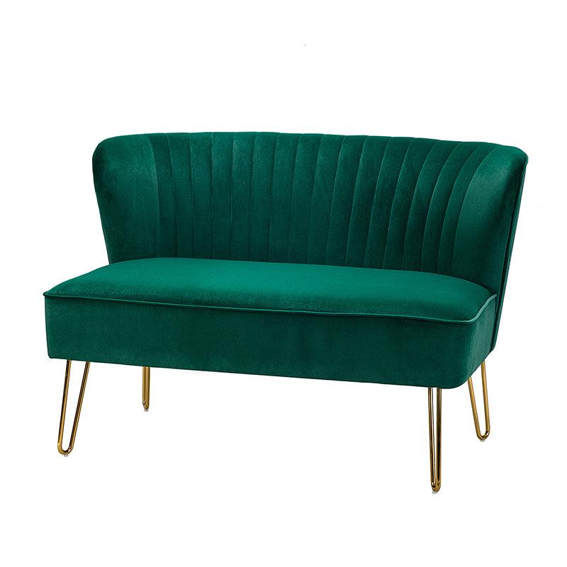 Ainhoa Velvet Loveseat with Hairpin Legs - Hulala Home