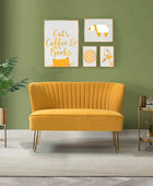 Ainhoa Velvet Loveseat with Hairpin Legs - Hulala Home