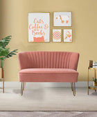 Ainhoa Velvet Loveseat with Hairpin Legs - Hulala Home