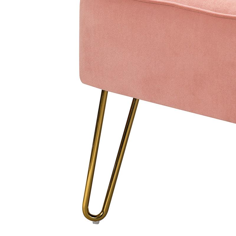 Ainhoa Velvet Loveseat with Hairpin Legs - Hulala Home