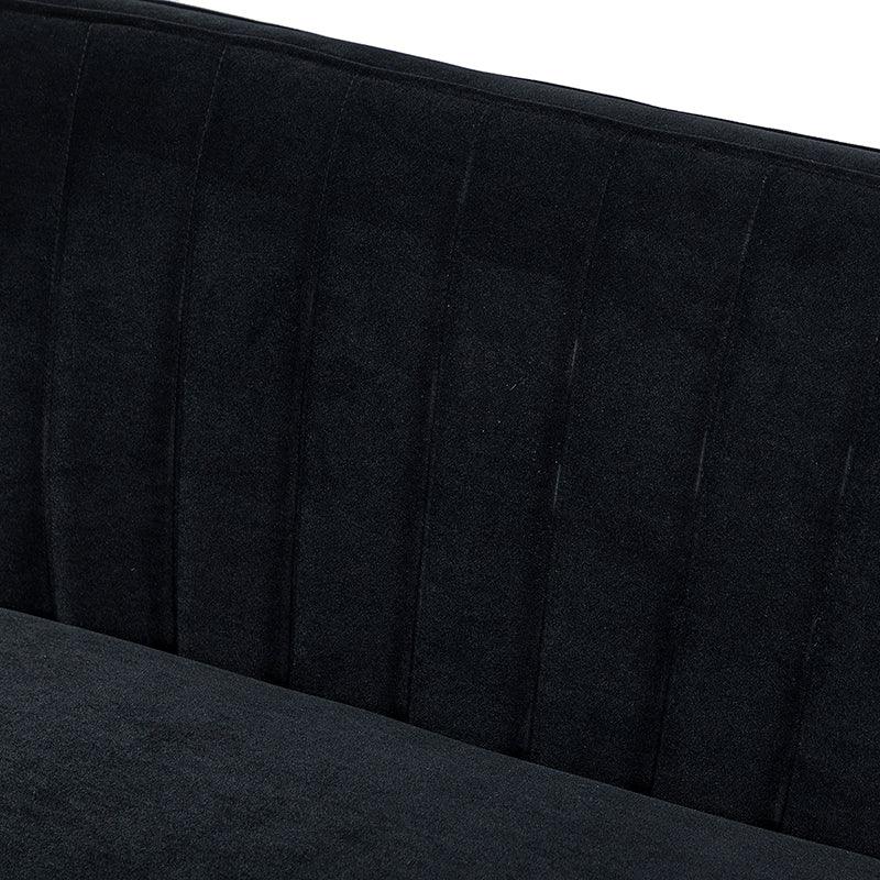 Megara Velvet Armless Wingback Loveseat - Hulala Home