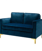 Jovina Velvet Loveseat - Hulala Home