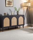 Posey Wood and Rattan Sideboard - Hulala Home