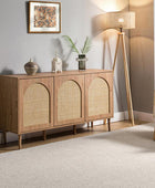 Posey Wood and Rattan Sideboard - Hulala Home