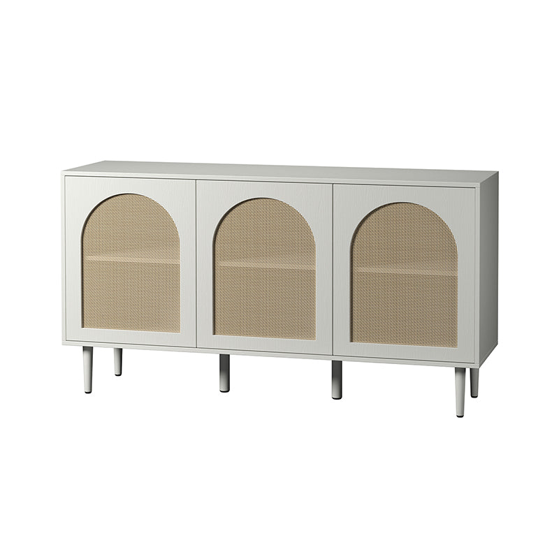 Posey 56" Wide Wood and Rattan  Sideboard